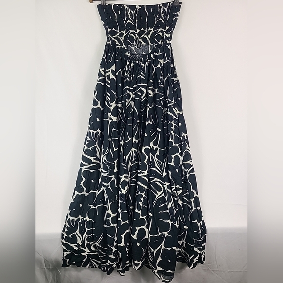 NWT ASOS Design Women's Bandeau Lace Up Maxi Linen Beach Dress Sz 2 - Picture 7 of 9